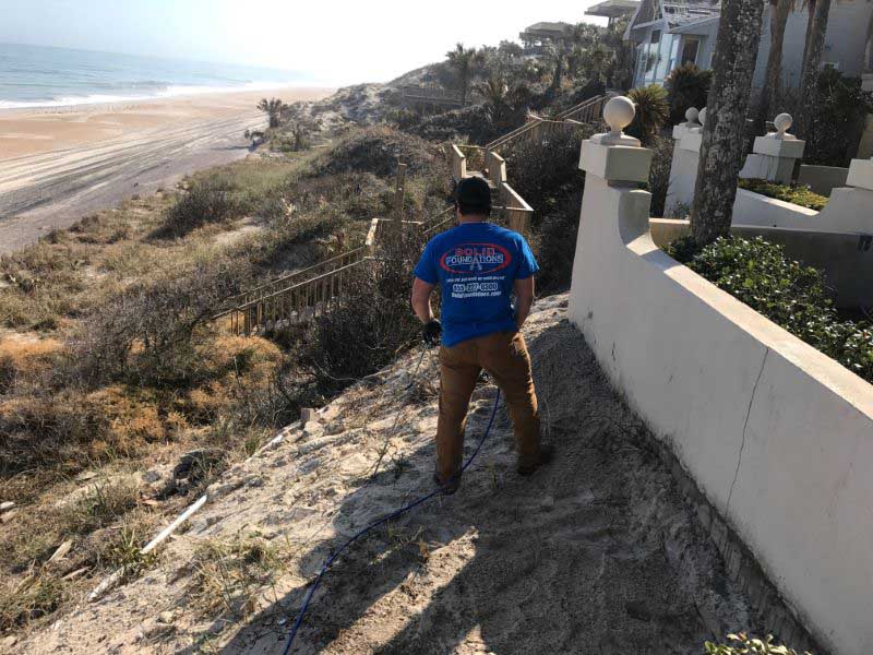 Concrete Slab Foundation Repair in DeBary, FL